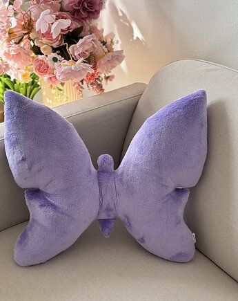 Poduszka Dekoracyjna Motyl Lawendowy, poduszkownia