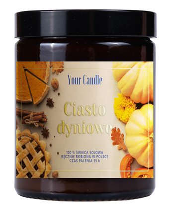 ŚWIECA SOJOWA CIASTO DYNIOWE 180 ml - YOUR CANDLE, Your Candle