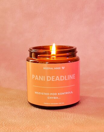 Świeca sojowa Pani Deadline, SOy