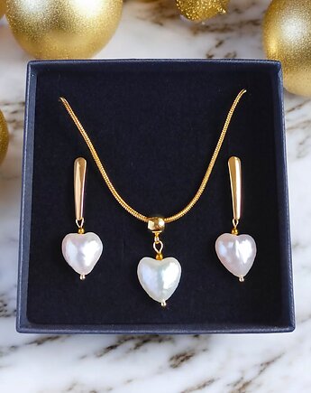 RAZEM TANIEJ! komplet : serce - perła : wyjątkowy prezent PREMIUM, kaktusia