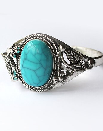 Naturalny turkus bransoletka otwarta, KEIT