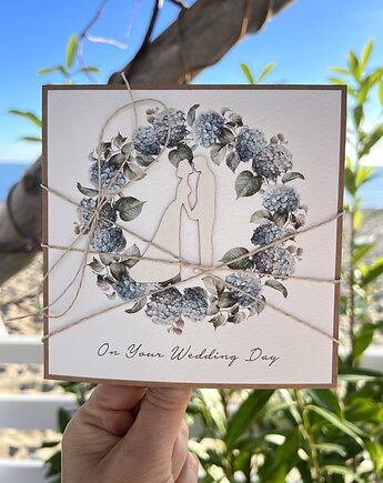 Kartka ślubna wedding card on your Wedding Day, sorte