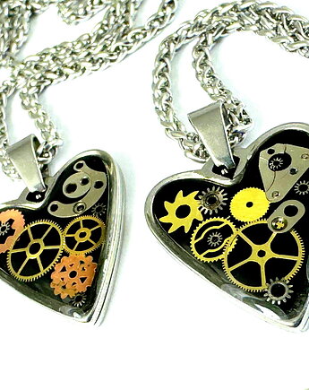 WISIOR Serce drobinki czasu - czarny I