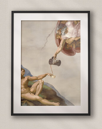 Plakat Stworzenie kawy - Kolaż Fine Art - Dekoracja Ścienna Do Salonu, DAPIDOKA