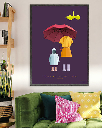 Plakat Totoro - anime Ghibli, minimalmill