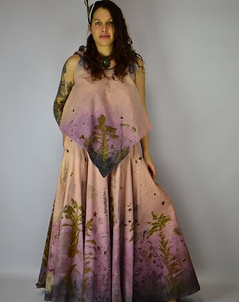 Barwiona Roślinami Spódnica "Natchnienie", Zielekada