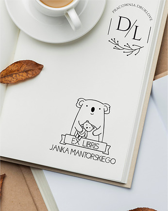 Stempel Ex Libris Exlibris personalizowany Koala, DrukLove