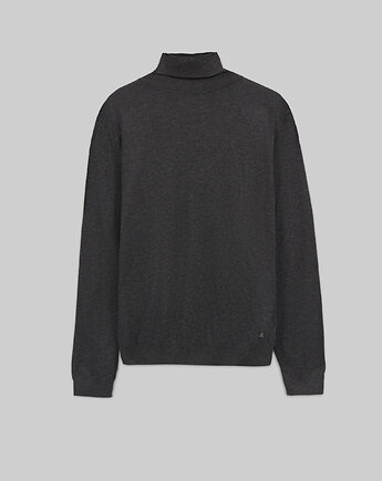 Sweter męski golf goito grafit, BORGIO