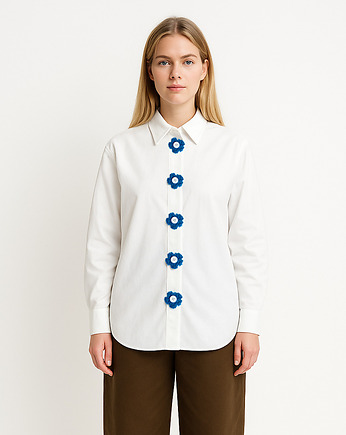 Buttoned up: nakładki na guziki 6 szt, Fiorki