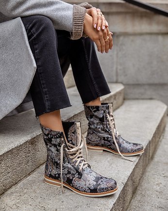 RĘCZNIE ROBIONE BOTKI ZAPATO 424 BOHO, Zapato