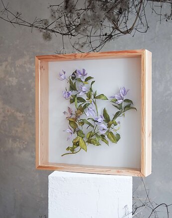 Obiekt botaniczny z papieru, roślina - powojnik duży, Bibula Blooms