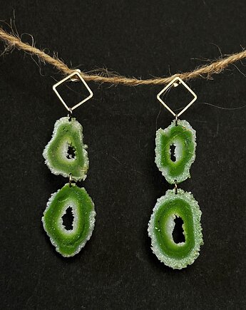 Kolczyki Green Stone, Natalia Puchalska