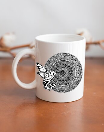 Kubek z mandalą "Mandala nr 18, Koliber", anna marczewska
