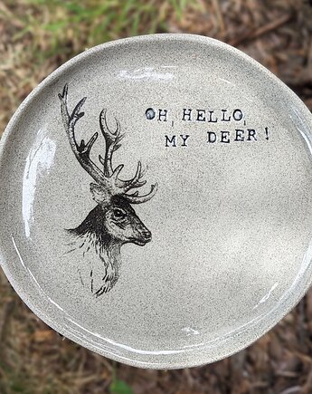 Talerz LAS VEGANS / Oh, hello, my deer, MONIfaktura