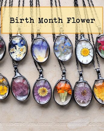 Wisiorek - kwiaty urodzeniowe, MARIAELA