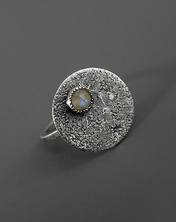 Pierścionek z labradorytem - srebro 925, Pastelove Jewelry
