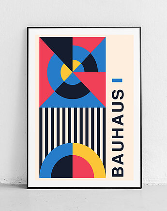 Plakat Geometryczna harmonia Bauhausu, Harvest Maison