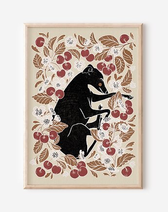 Plakat - Charcik  z wisienkami, Mint In Paper