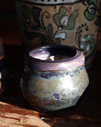 Świece Sojowe do Relaksu: Zapach Mięty w Ceramicznych Miseczkach, Ceramika Nastawka