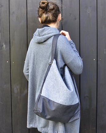 Torba hobo - płótno, PRACOWNIA 166