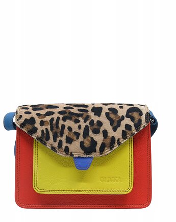 Torebka damska skóra naturalna obrotowa klapka 4w1 unikatowa eko OLIVKA, Olivka Warsaw