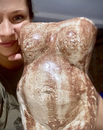 Bogini obfitości  Wazon ceramiczny, forma rzeźbiarska., NicDwaRazyArt