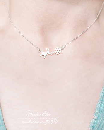 Świąteczny naszyjnik -MAKALIBOO COLLECTION, Ewa Saj  Silver