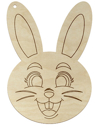 Zawieszka Wielkanocna ZAJĄC Zajączek do Malowania Dekoracja Koszyka Stroika, smxdsgn