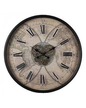 Zegar Ścienny z Mechanizmem Black 72 cm, MIA home