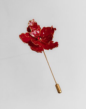 Broszka Szpilka Królewski Kwiat , IriS. Biżuteria autorska