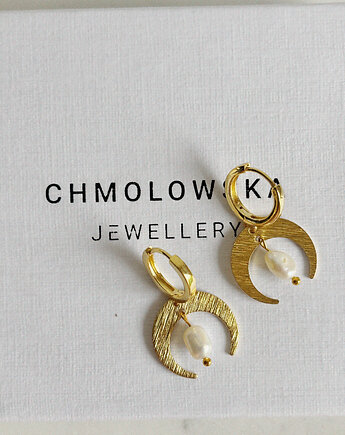 Kolczyki Księżyc Perły, Chmolowska Jewellery