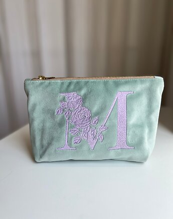 Kosmetyczka litera imienia miętowa, RUDNIK