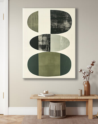 Geometria natury - Obraz na płótnie - Druk Blejtrama, Minimalizm, Loft #2, Black Sapphire Art