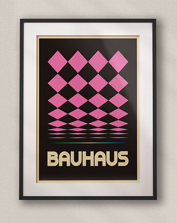 Minimalistyczny plakat - Bauhaus #27 - Do salonu, sypialni, biura, DAPIDOKA