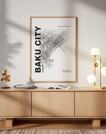 Plakat Tory wyścigowe - Baku, Peszkowski Graphic