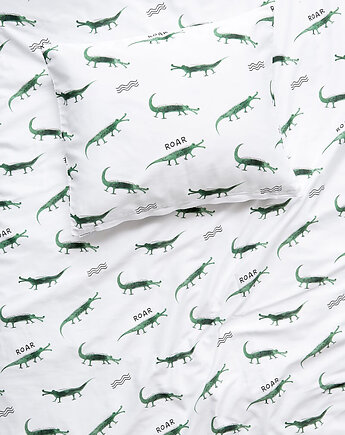Poszewka Krokodyle, White pocket