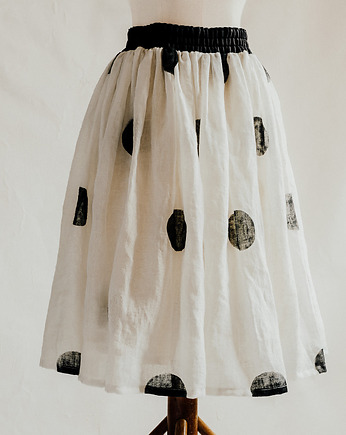 Lniana spódnica TUTU w kropki, TAFTYLI