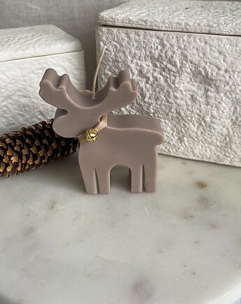 Świeca ekologiczna sojowa dekoracyjna "Renifer " 100x85mm, Coccola JEWELLERY