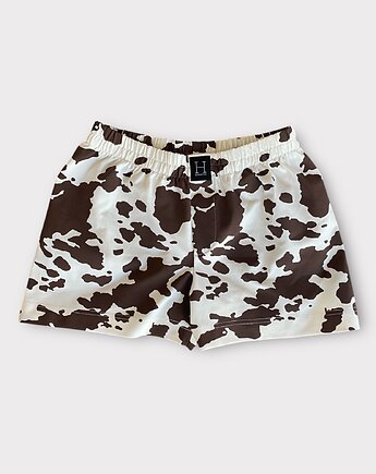 Spodenki unisex do spania bokserki w krowe, HisOutfit
