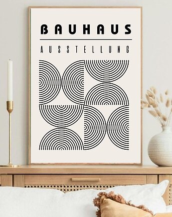 PLAKAT  Bauhaus dekoracyjny abstrakcyjny, black dot studio