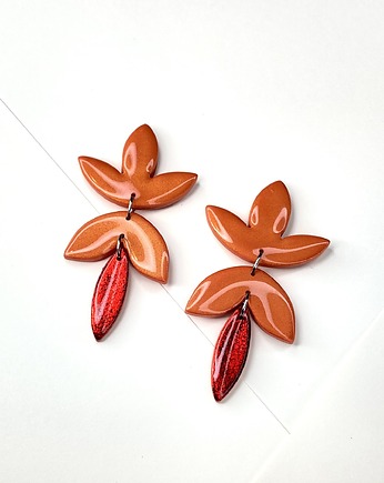 Kolorowe wiszące kolczyki FIESTA, Clayee