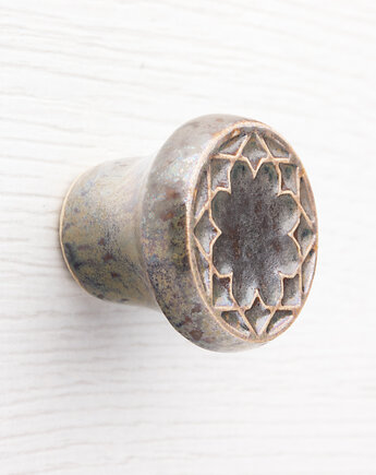 Gałka do mebli złoto-brązowa wz.3, pracowniazona