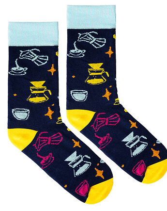 Skarpetki kawowe kawa grantowe skarpetki we wzory Kabak, KABAK