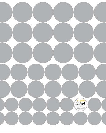 Zestaw naklejek Mini Dots gray tone 40x40 cm, Yellow Tipi