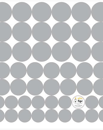Zestaw naklejek Mini Dots gray tone 40x40 cm, Yellow Tipi