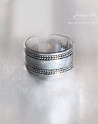 Makaliboo  Obrączka Boho, Ewa Saj  Silver