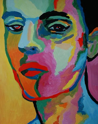 Obraz  fowizm portret boy in love ekspresja, alice oil on canvas