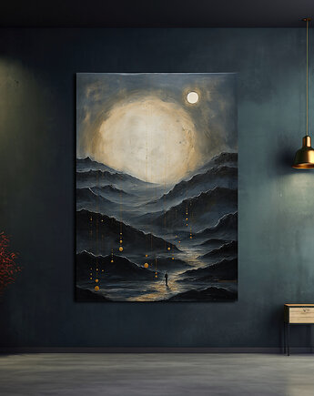 Zachody Diuny - Obraz na płótnie - Druk, Rama - Impresjonizm, Loft #10, Black Sapphire Art