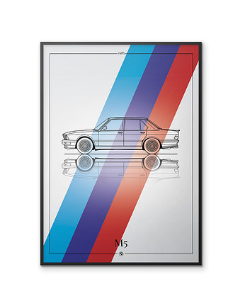 Plakat Motoryzacja - BMW M5, Peszkowski Graphic