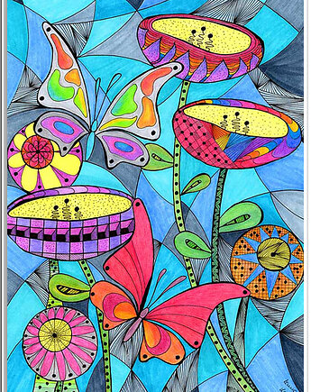 2. MOTYLE - rysunek, plakat., kama4you